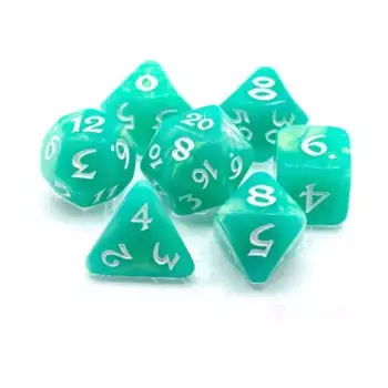 Набор Poly — Элессия, Шейди Вейл с белым (7), Polymer Poly Sets (Die Hard Dice)