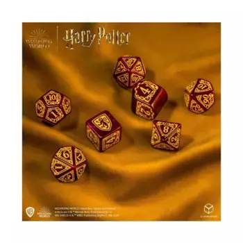 Набор Poly Set — Гриффиндорский красный с золотом (7), Harry Potter Dice