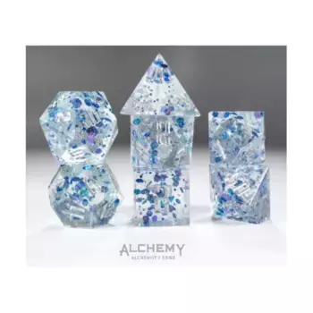 Набор Poly — синие фрагменты с серебром (7), Poly Sets - Alchemist's Edge