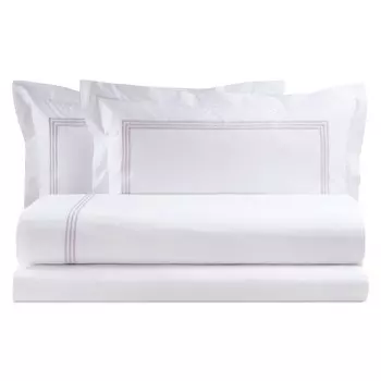 Набор постельного белья с простынью из хлопкового перкаля - Daytona Lisola, ладан