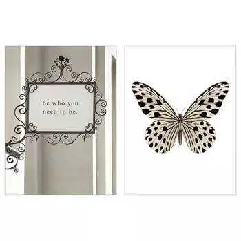 Набор постеров Ikea Bild Be Who You Need To Be, 30х40 см, 2 шт