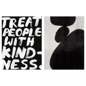 Набор постеров Ikea Bild Treat People With Kindness, 30х40 см, 2 шт