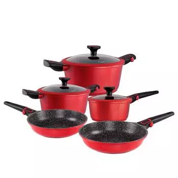 Набор посуды бакстон Stoneline, красный