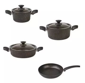 Набор посуды биогранит (7 предметов) Karaca, желтый