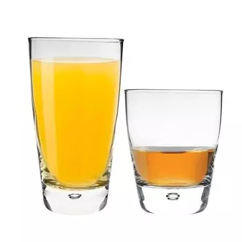 Набор посуды Bormioli Rocco Luna из 8 предметов — классические стаканы для водного сока — маленькие — прозрачные