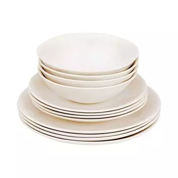 Набор посуды BUTLERS ATLANTIS, 12 предметов, белый