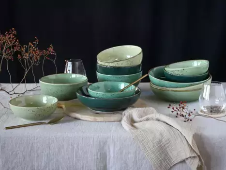 Набор посуды CreaTable, зеленый