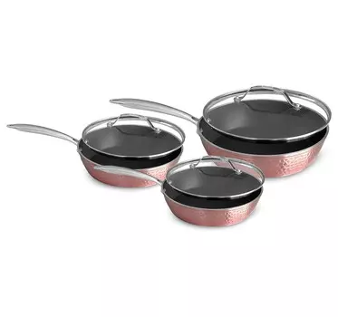 Набор посуды Drevy Rose Hammered, 3 предмета