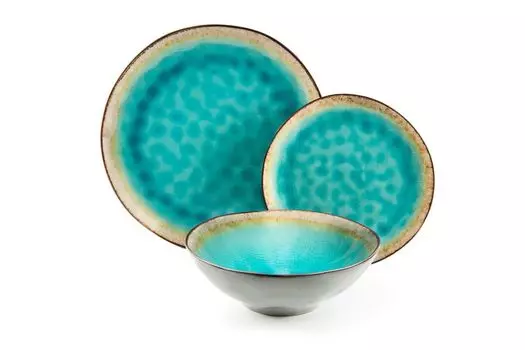 Набор посуды Excelsa 12 предм. Мальдивский фарфор синий