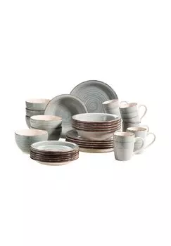 Набор посуды, фаянс Lumaca MaSer, rauchblau