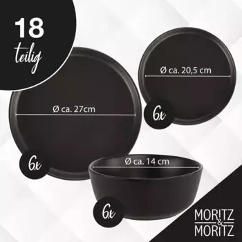Набор посуды ILP, черный