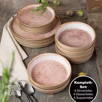 Набор посуды ILP, розовый