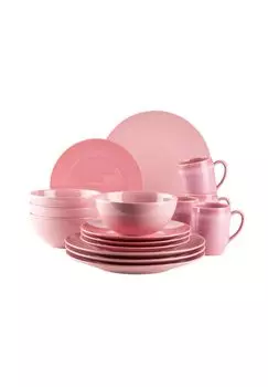 Набор посуды, керамика Оссия MaSer, pink