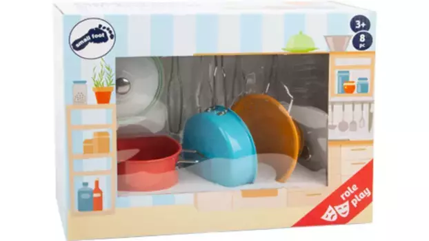 Набор посуды на ножках с аксессуарами