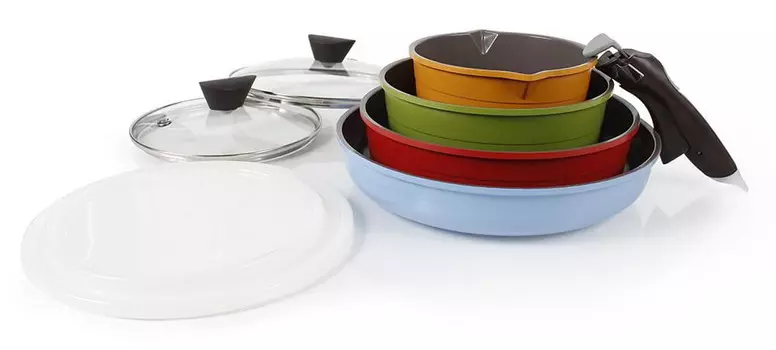 Набор посуды Neoflam Midas 9 предметов, разноцветный