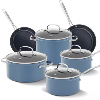 Набор посуды Nuwave 10 шт, синий