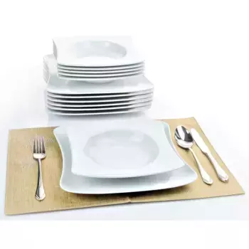 Набор посуды Retsch Arzberg «SANDY» (набор, 12 шт.), набор тарелок, белый, производство Германия, 12 шт., на 6 человек