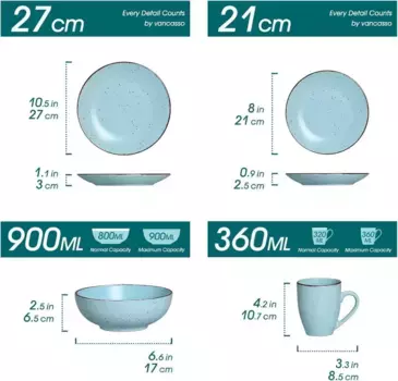 Набор посуды Sonstige, синий