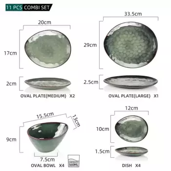 Набор посуды Vancasso, зеленый