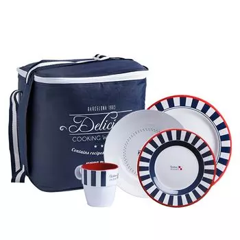 Набор посуды Venezia, 16 предметов, сумка для переноски Marine Business