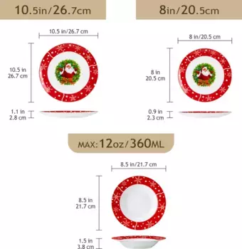 Набор посуды VEWEET, красный