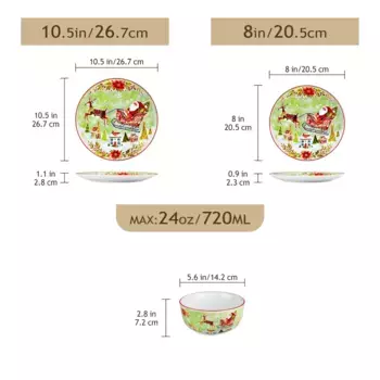 Набор посуды VEWEET, зеленый