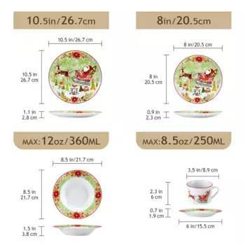 Набор посуды VEWEET, зеленый