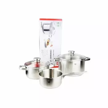 Набор посуды Zwilling Joy, 3 предмета. Материал Sigma Classic, подходит для индукционных плит 64040-003-0, серебро