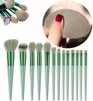 Набор профессиональных кистей для макияжа, 13 шт. + Чехол Edibazzar
