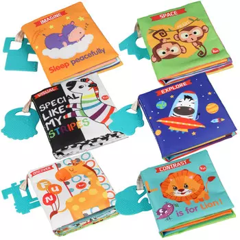 Набор прорезывателей Sensory Book Squealing, 6 шт. U844 elektrostator