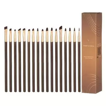 Набор: простые и острые кисти для макияжа, 17 шт. Many Brushes