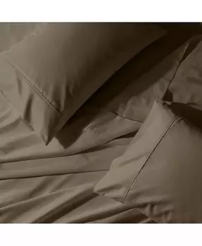 Набор простыней, легкий в уходе — Solid, плотность нити 650, Twin XL Egyptian Linens, бежевый