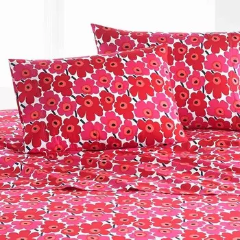 Набор простыней Marimekko Mini Poppy, полный, красный