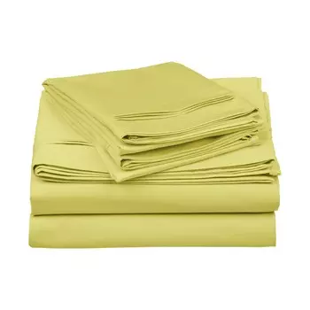 Набор простыней Superor с плюшевым глубоким карманом и плотностью 650 нитей из египетского хлопка Superior, цвет Olive Green