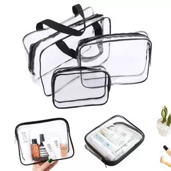 Набор прозрачных дорожных косметичек-органайзеров Zzato Zorganizowany Dom