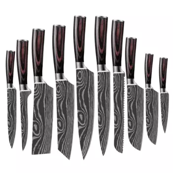 Набор японских ножей Myvit, 10 штук