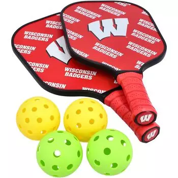 Набор ракеток для пиклбола Wisconsin Badgers Unbranded
