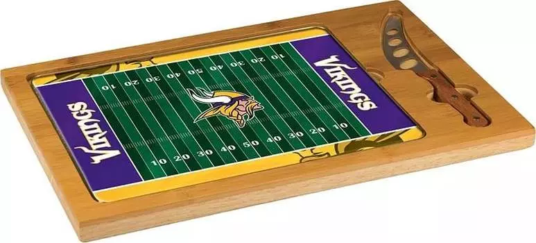 Набор разделочных досок Minnesota Vikings Picnic Time со стеклянной столешницей