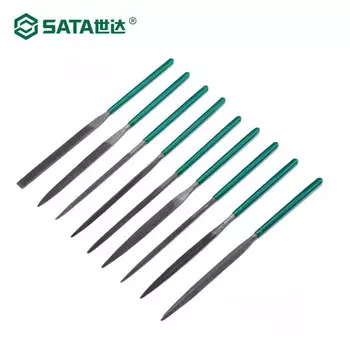 Набор различных напильников SATA, 10 предметов, 4x160 мм 03802, формовочный напильник, набор алмазных напильников