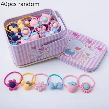 Набор разноцветных резинок для волос - тип I Hedo