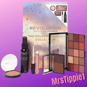 Набор Revolution Golden Sunrise — 5 полноразмерных предметов для глаз, губ и лица Makeup Revolution