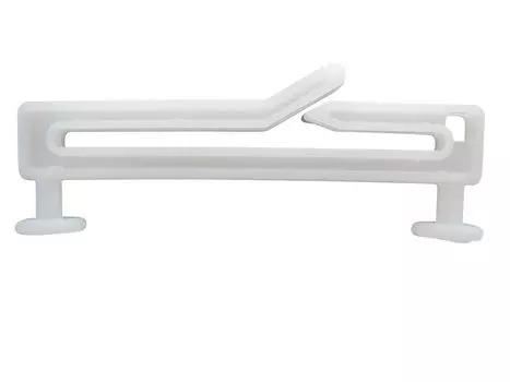 Набор rewagi из 30 петлевых планеров с прорезью - шторные планеры 50 мм, штора белая, белый