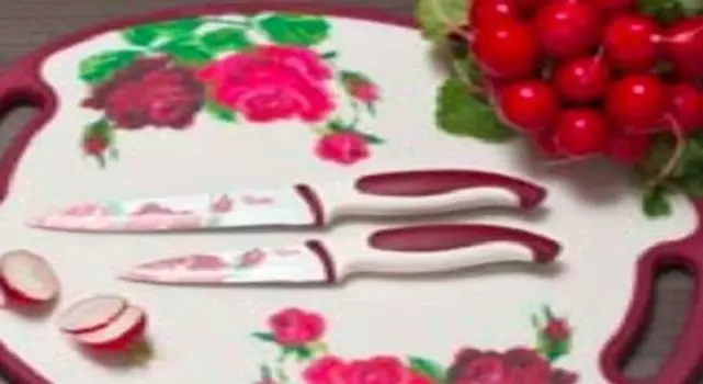 Набор режущих ножей GENIUS, 3 шт. Розы