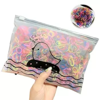 Набор резинок для волос, 1000 шт., разные цвета, тип XXXIX Golda