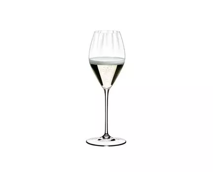 Набор Riedel Value, 2 x 2 бокала PERFORMANCE CHAMPAGNE S 6884/28 и 4 соломинки EKM Living для питья из нержавеющей стали, белый