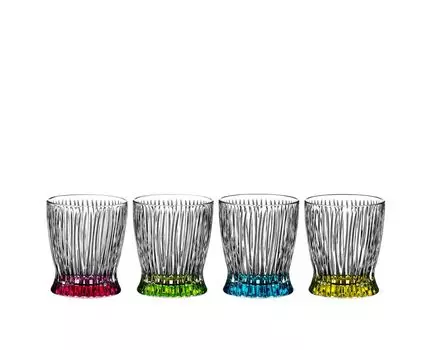 Набор Riedel Value 2 x 4 стакана FIRE & ICE WHISKEY SET 5515/44S1 и 4 соломинки EKM Living для питья из нержавеющей стали