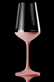 Набор роскошных бокалов для красного вина Casa Padrino из 6 старинных розовых/серебристых 8,5 x В. 24 см - бокалы для вина ручной работы и роспись - аксессуары для отелей и ресторанов - качество класса люкс