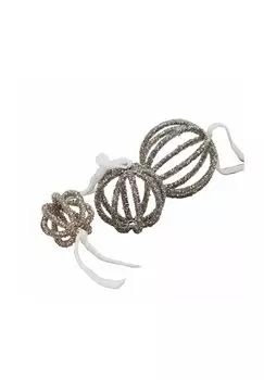 Набор рождественских украшений из 3-х стад серебра Loberon, серебро