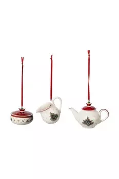 Набор рождественских украшений Toy's Delight от Villeroy & Boch, 3 шт, мультиколор
