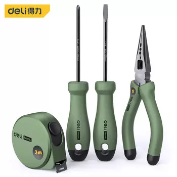 Набор ручных инструментов deli Home series, 4 шт./компл., набор отверток HT0004L